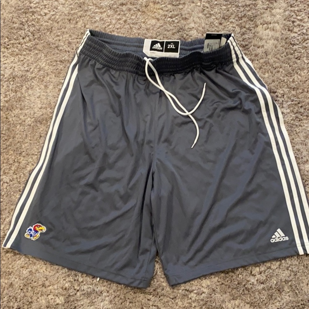 Kansas Jayhawks shorts Gray XXL